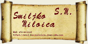 Smiljko Miloica vizit kartica